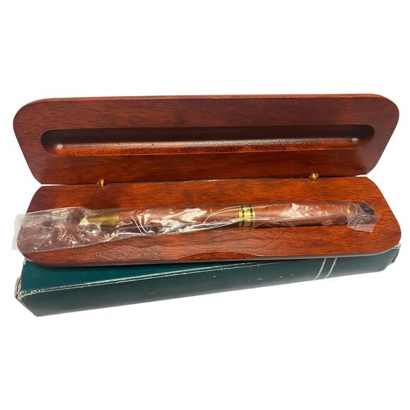 FedEx Appreciation Rosewood Ball Point Pen in Wood Box Vintage MIB - A468 - Picture 5 of 9